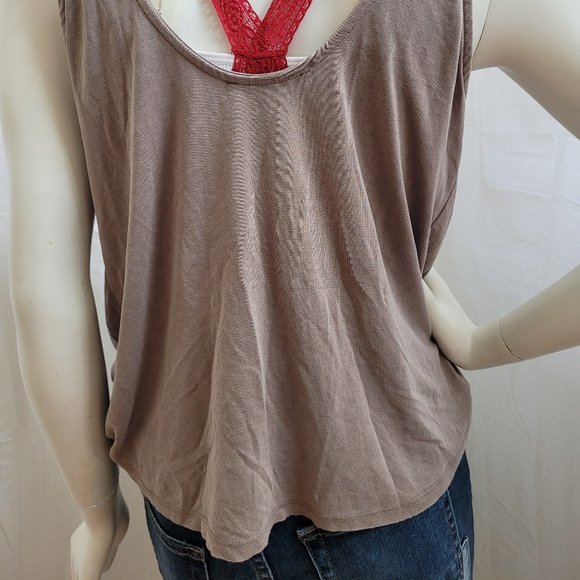 Red by BKE Gray Ruched Tank Top XS - Picture 7 of 7
